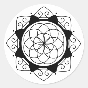 Simple Geometry Mandala Sticker
