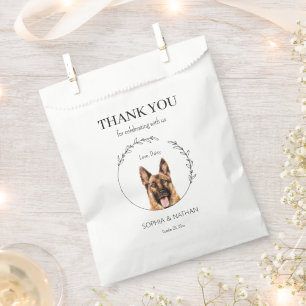Simple German Shepherd Wedding Thank You Favour Ba Bag