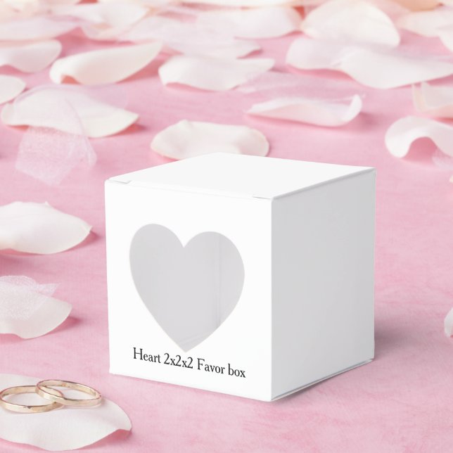 simple GHeart 2x2x2  Favour Box (Wedding)