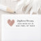 Simple Glam Rose Gold Glitter Heart Return Address