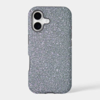 Simple Glitter Grey Ombre Plain Personalised
