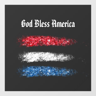 *~* Simple GOD BLESS AMERICA American Flag