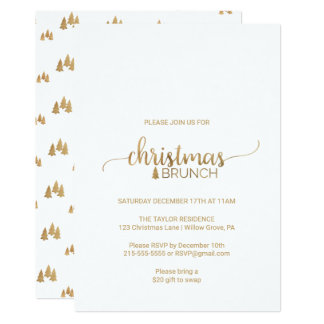 christmas brunch invitations