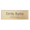 Simple Gold Employee Staff Magnetic Name Tag Badge