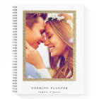 Simple Gold Glitter Frame Photo Wedding