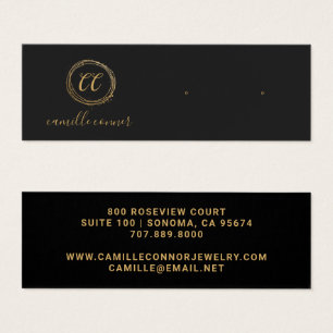 Simple Gold Monogram Jewellery Designer Stud Earri