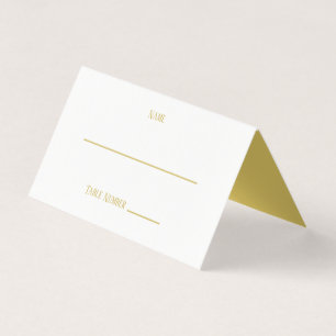 Simple Gold - Place Card