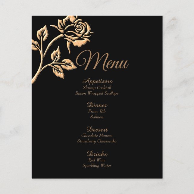 Simple Gold Rose (Front)