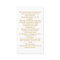 Simple Gold Script Photo Funeral Prayer Card