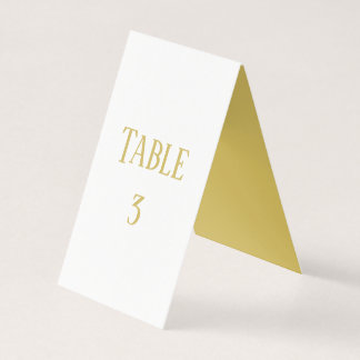 Simple Gold - Table Number