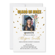 Simple gold themed graduation party