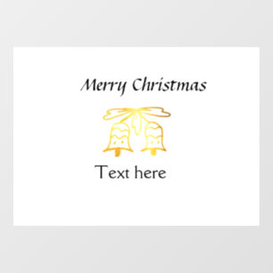 Simple golden add your text merry Christmas custom