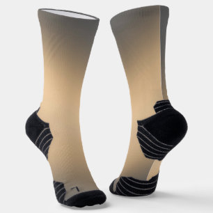 Simple golden brown Moonlight Ombre Socks