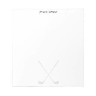 Simple Golf Fan Personal Stationery Golf Clubs Notepad