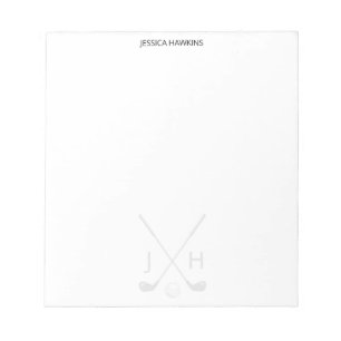 Simple Golf Fan Personal Stationery Golf Clubs Notepad