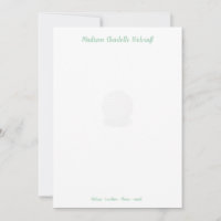Simple Golf Theme Design Customised Flat Note Card