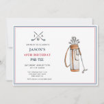 Simple Golf  Themed PAR- TEE Birthday  Invitation<br><div class="desc">Golf invitations to Par-Tee! Every golfer will love this simple modern golf-themed party invitations</div>