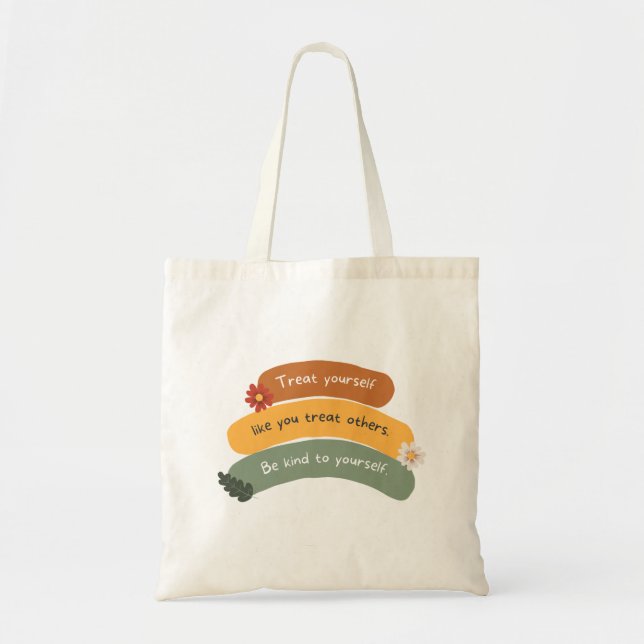 Simple Good Quotes Tote Bags (Front)