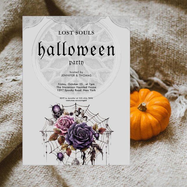 Simple gothic Halloween party Invitation (Creator Uploaded)