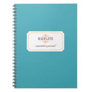 Simple grace orange teal blue inspiration journal