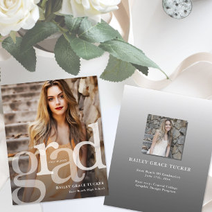 Simple GRAD Overlay Budget Graduation Announcement