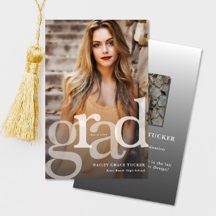 Simple GRAD Overlay Budget Graduation Announcement