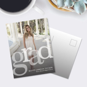 Simple GRAD Overlay Class of Graduation Invitation