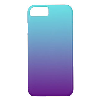 Simple Gradient Background Purple Turquoise Blue iPhone 8/7 Case