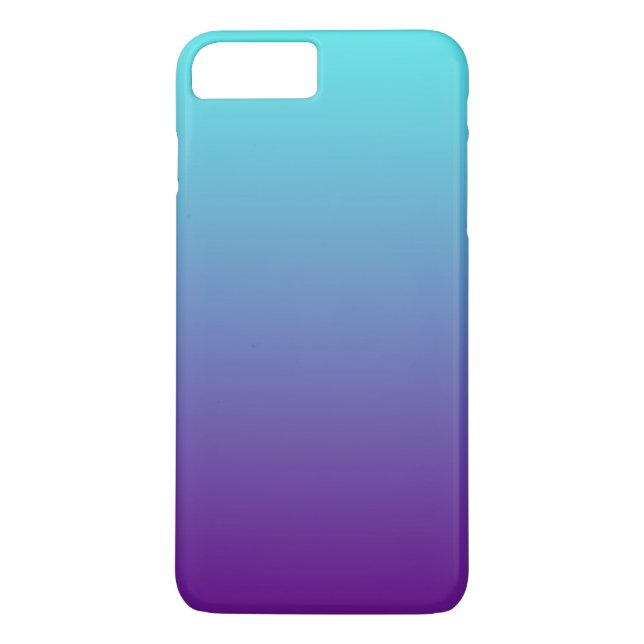 Simple Gradient Background Purple Turquoise Blue Case-Mate iPhone Case (Back)