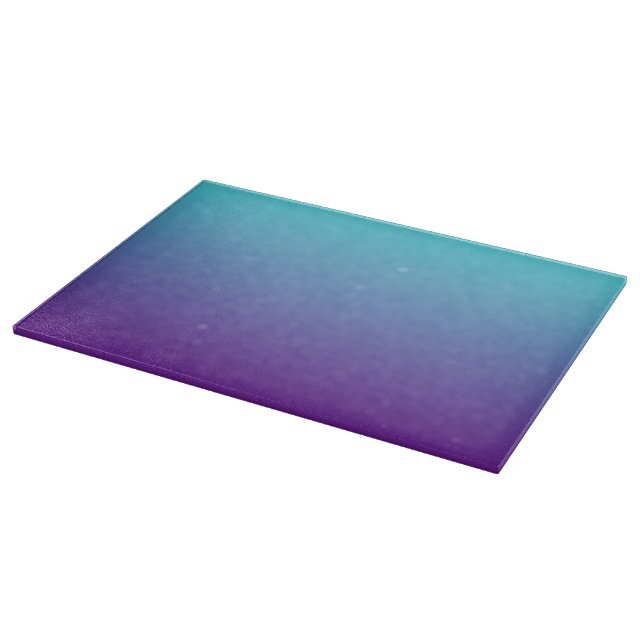 Simple Gradient Background Purple Turquoise Blue Cutting Board (Corner)