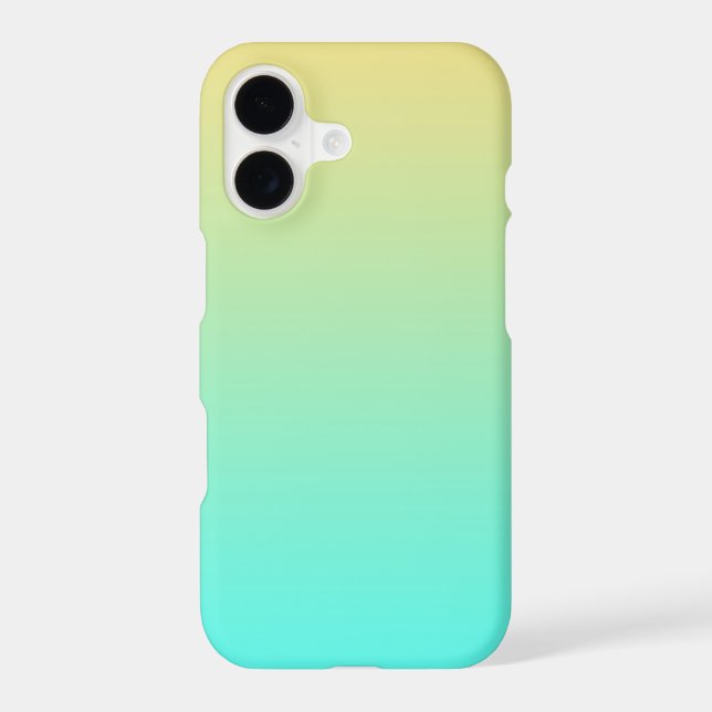 Simple Gradient Pastel Yellow Turquoise (Back)