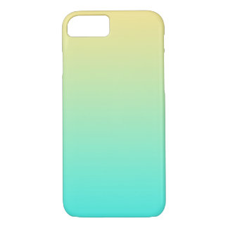 Simple Gradient Pastel Yellow Turquoise iPhone 8/7 Case