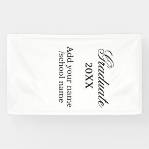 Simple graduation congratulations minimal add clas banner
