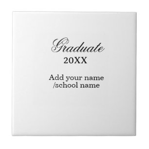 Simple graduation congratulations minimal add clas ceramic tile