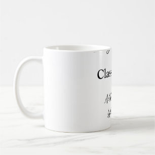 Simple graduation congratulations minimal add clas coffee mug