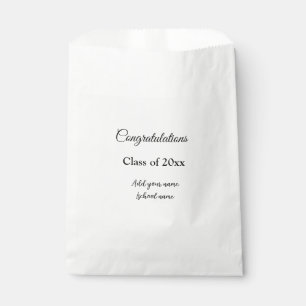 Simple graduation congratulations minimal add clas favour bag