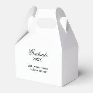 Simple graduation congratulations minimal add clas favour box