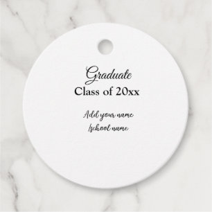 Simple graduation congratulations minimal add clas favour tags