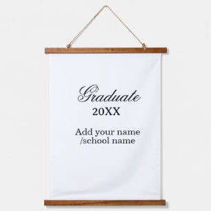 Simple graduation congratulations minimal add clas hanging tapestry