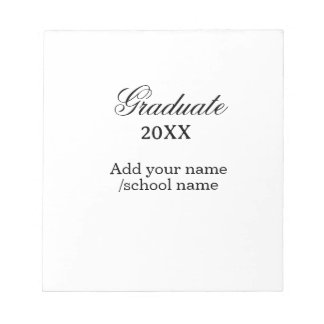 Simple graduation congratulations minimal add clas notepad