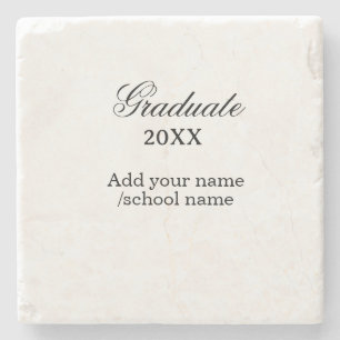 Simple graduation congratulations minimal add clas stone coaster