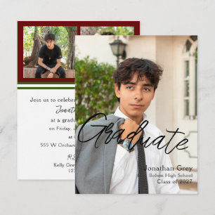Simple graduation invitation