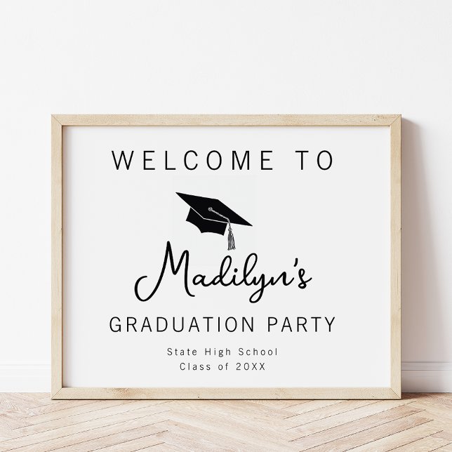 Simple Graduation Party Welcome Sign (Creator Uploaded)