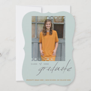 Simple Graduation Photo Party Invitation