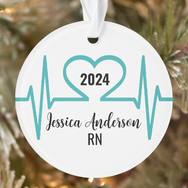 Simple Gradute Doctor Medical Nurse Ornament (Simple Graduation Heart Beat Doctor Medical Nurse Ornament)