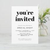 Simple Grand Opening Special Event Business Launch Invitation (Standing Front)