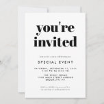 Simple Grand Opening Special Event Business Launch Invitation<br><div class="desc">YOU'RE INVITED Grand Opening Special Event Business Invitation</div>