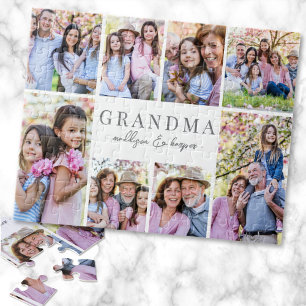 Simple Grandma Photo Collage Jigsaw Puzzle