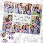 Simple Grandpa Photo Collage Jigsaw Puzzle<br><div class="desc">Personalised "Grandpa" Jigsaw Puzzle with Photo Collage. This simple and elegant jigsaw puzzle is a fun and meaningful way to showcase cherished memories. The design features space for eight photos, arranged in a border around the edges while keeping the focus on the thoughtful message in the centre. At the centre,...</div>