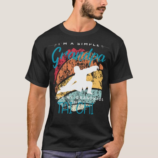 Simple Grandpas Tai Chi Bliss - Whimsical Tee for  (Front)